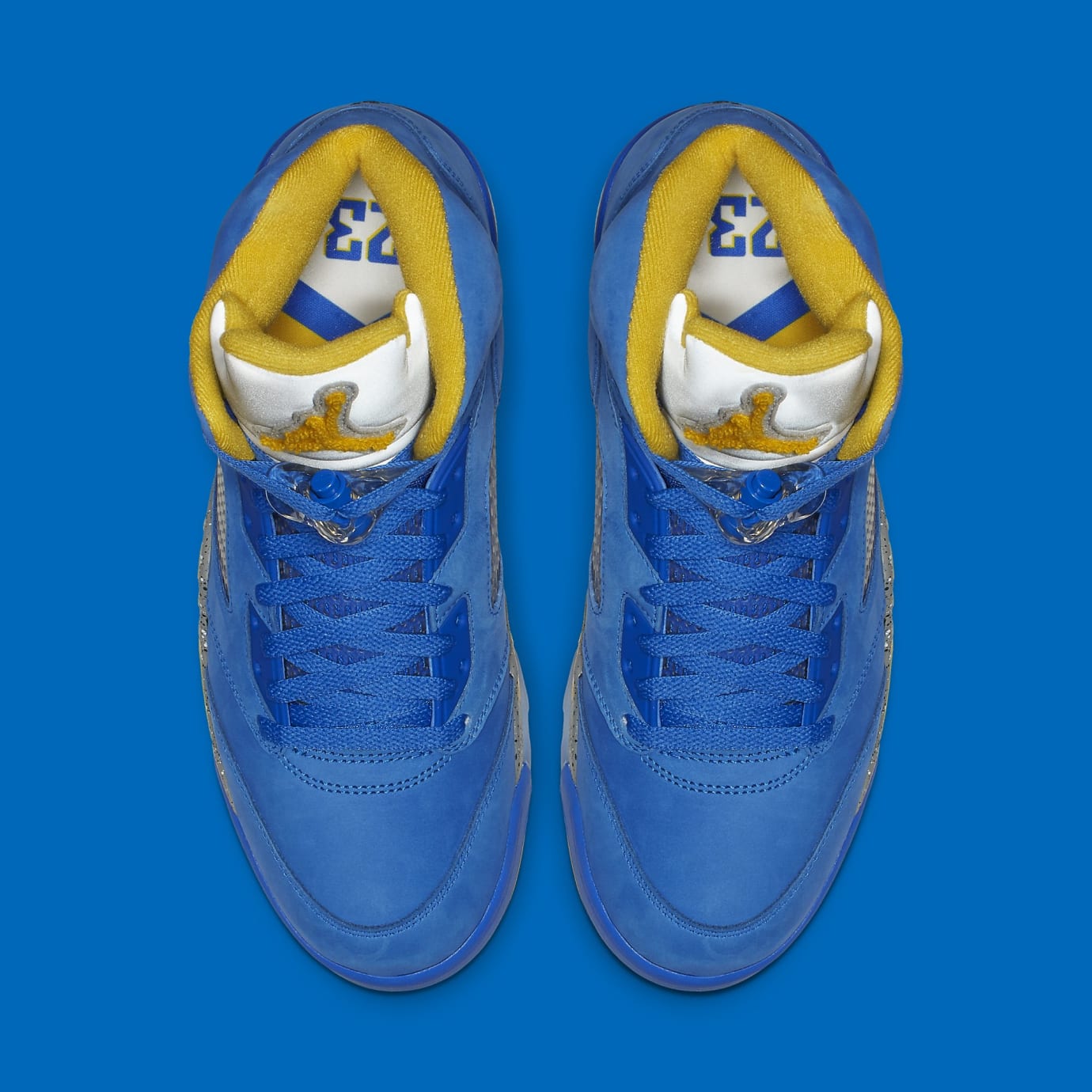 blue and yellow jordan 5 release date