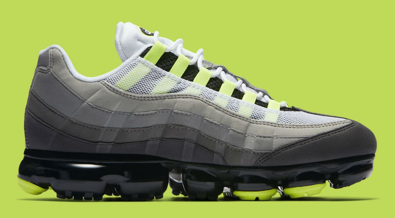 Nike Air VaporMax 95 Black Volt Medium Ash Dark Pewter Dusk Nike Air VaporMax 95 Black Volt Medium Ash Dark Pewter Dusk