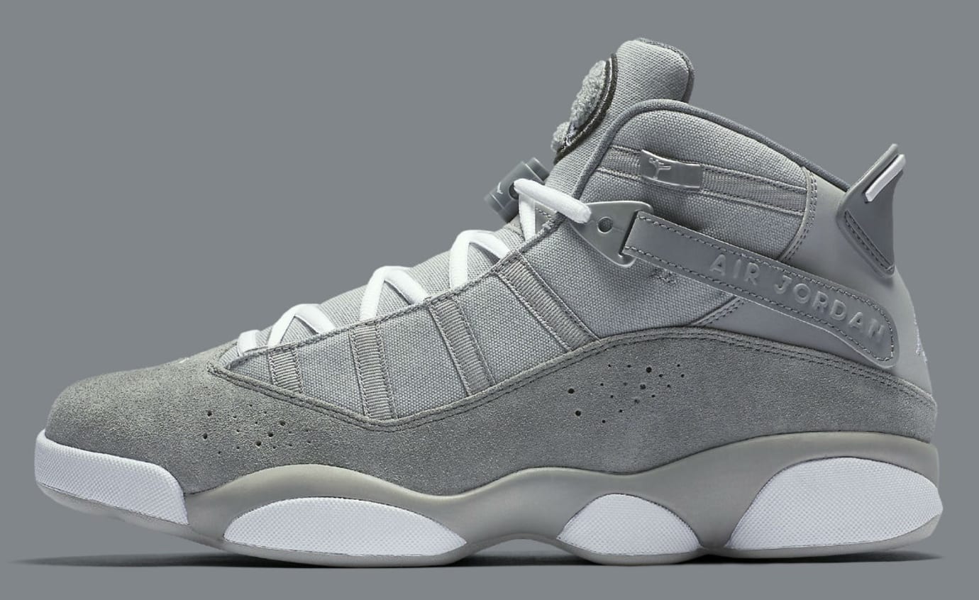 6 rings jordans grey