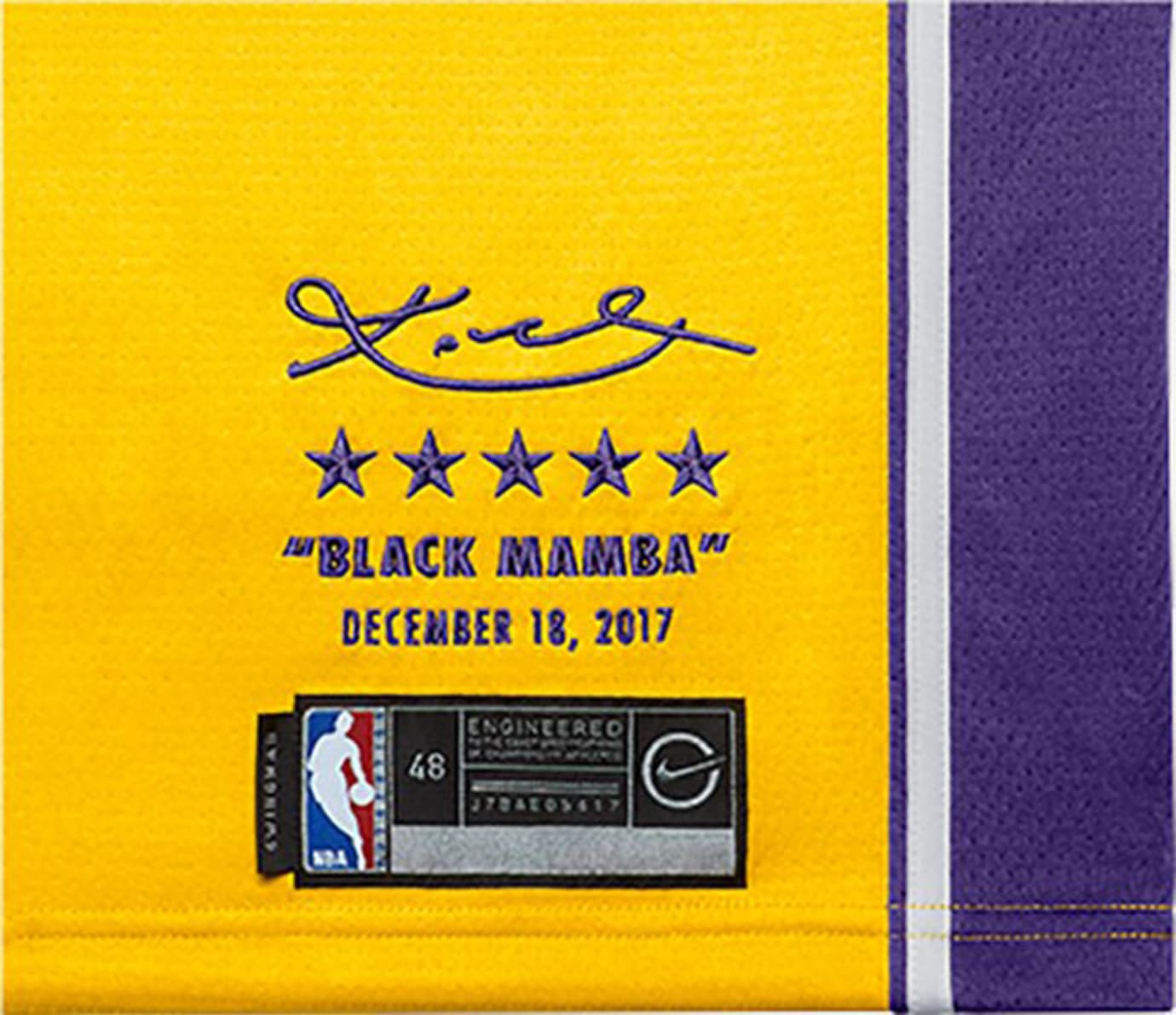 kobe bryant jersey release