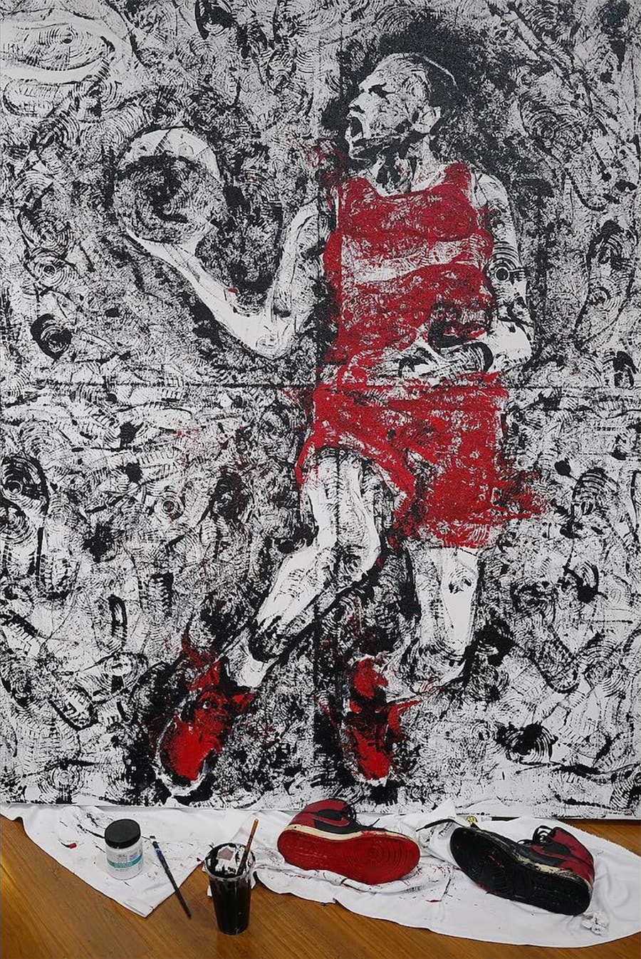 Artist Paints Michael Jordan with Air Jordans | Sole Collector