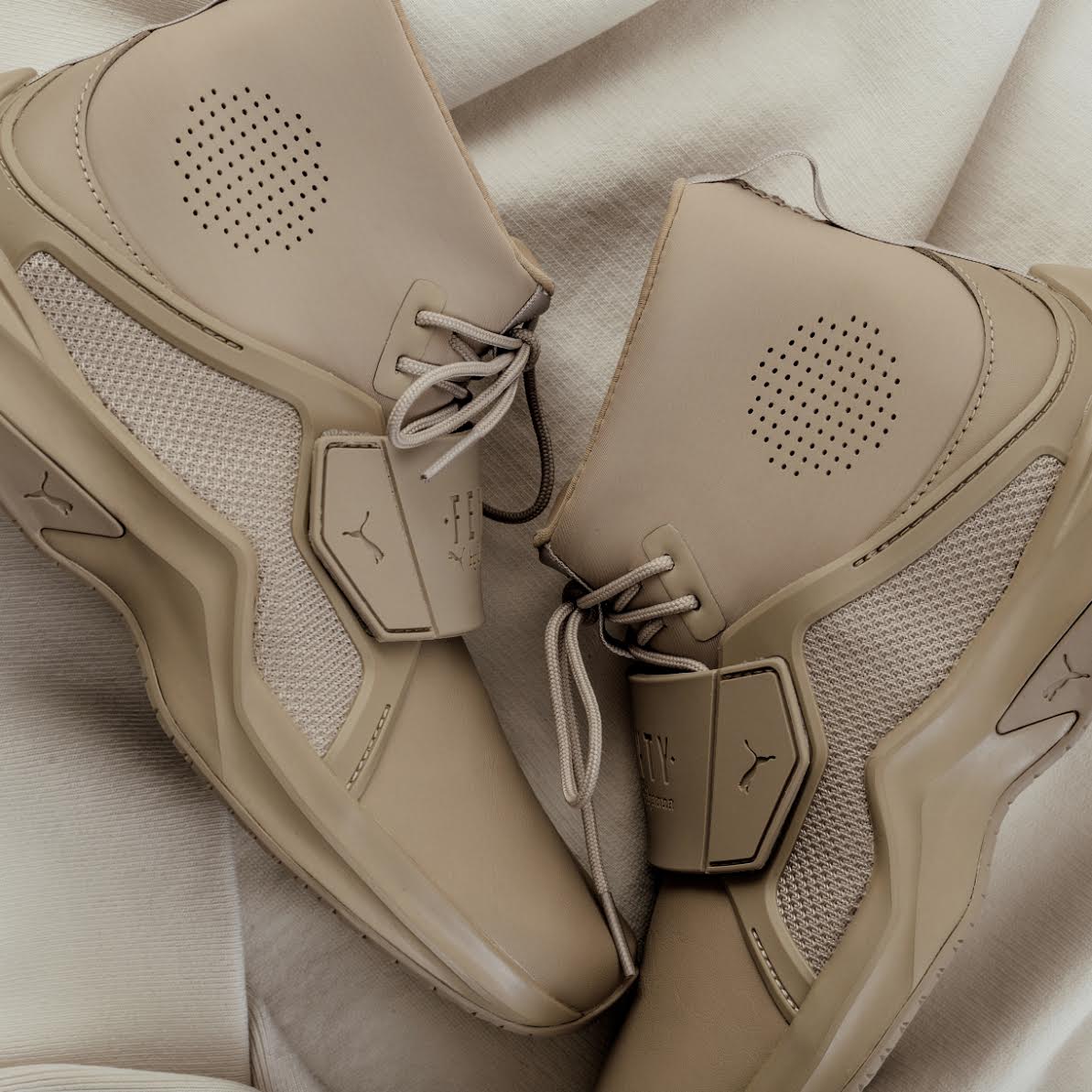 fenty puma sneakers beige fenty puma sneakers beige
