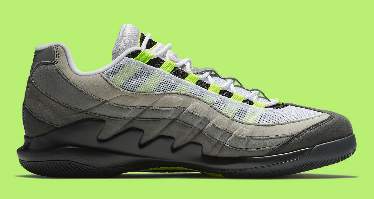 NikeCourt Vapor RF Air Max 95 Neon Release Date AO8759-078 | Sole ... NikeCourt Vapor RF Air Max 95 Neon Release Date AO8759-078 Medial
