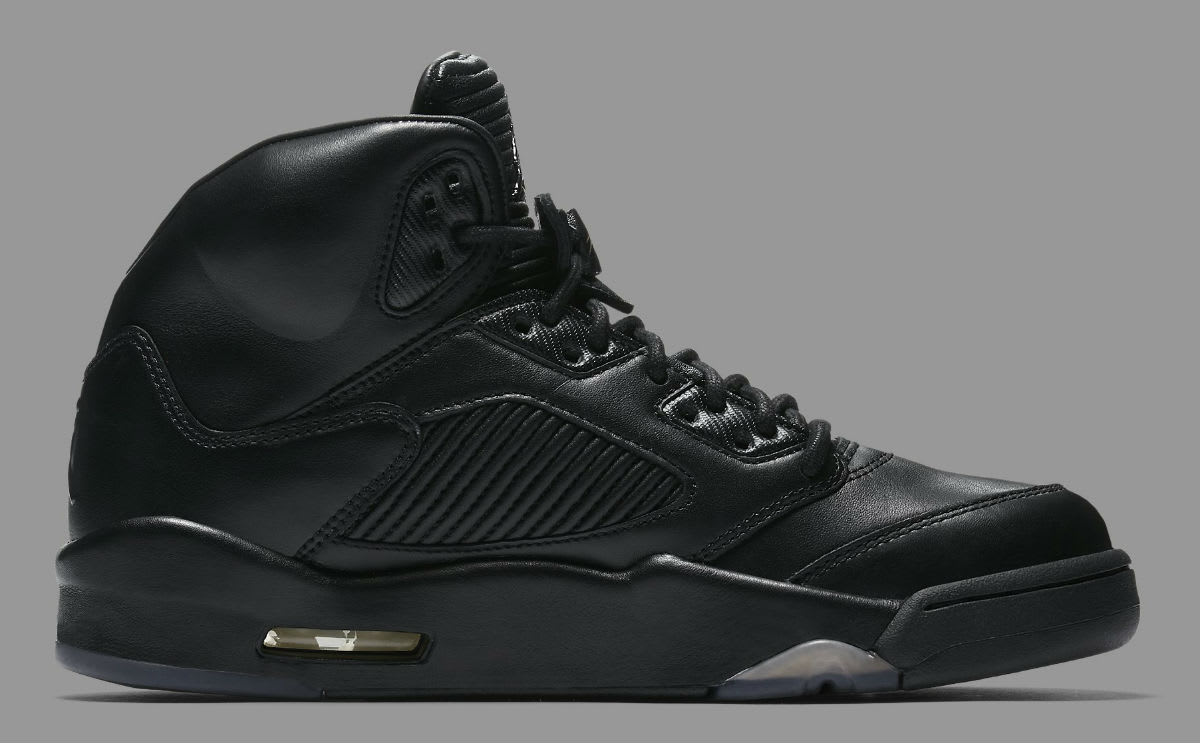 Air Jordan 5 Premium Black Release Date Medial 881432-010