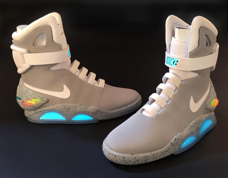 Auto-Lacing Nike Mag Marty McFly sneakers are up for auction | Sole ...