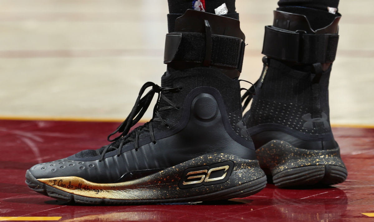 Stephen Curry Under Armour Curry 4 Black/Gold Finals PE | Sole Collector