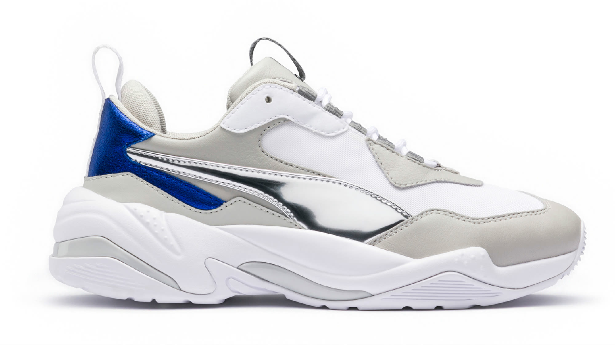 puma thunder womens silver