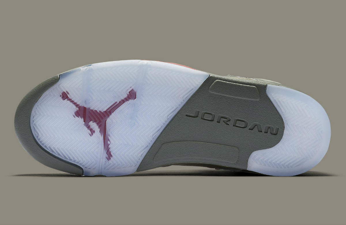 Air Jordan 5 Camo Release Date Sole 136027-051