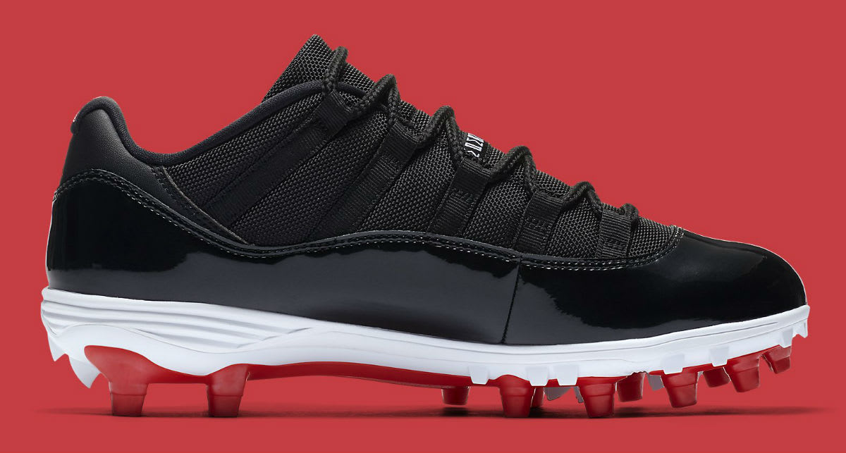 jordan 11 bred football cleats