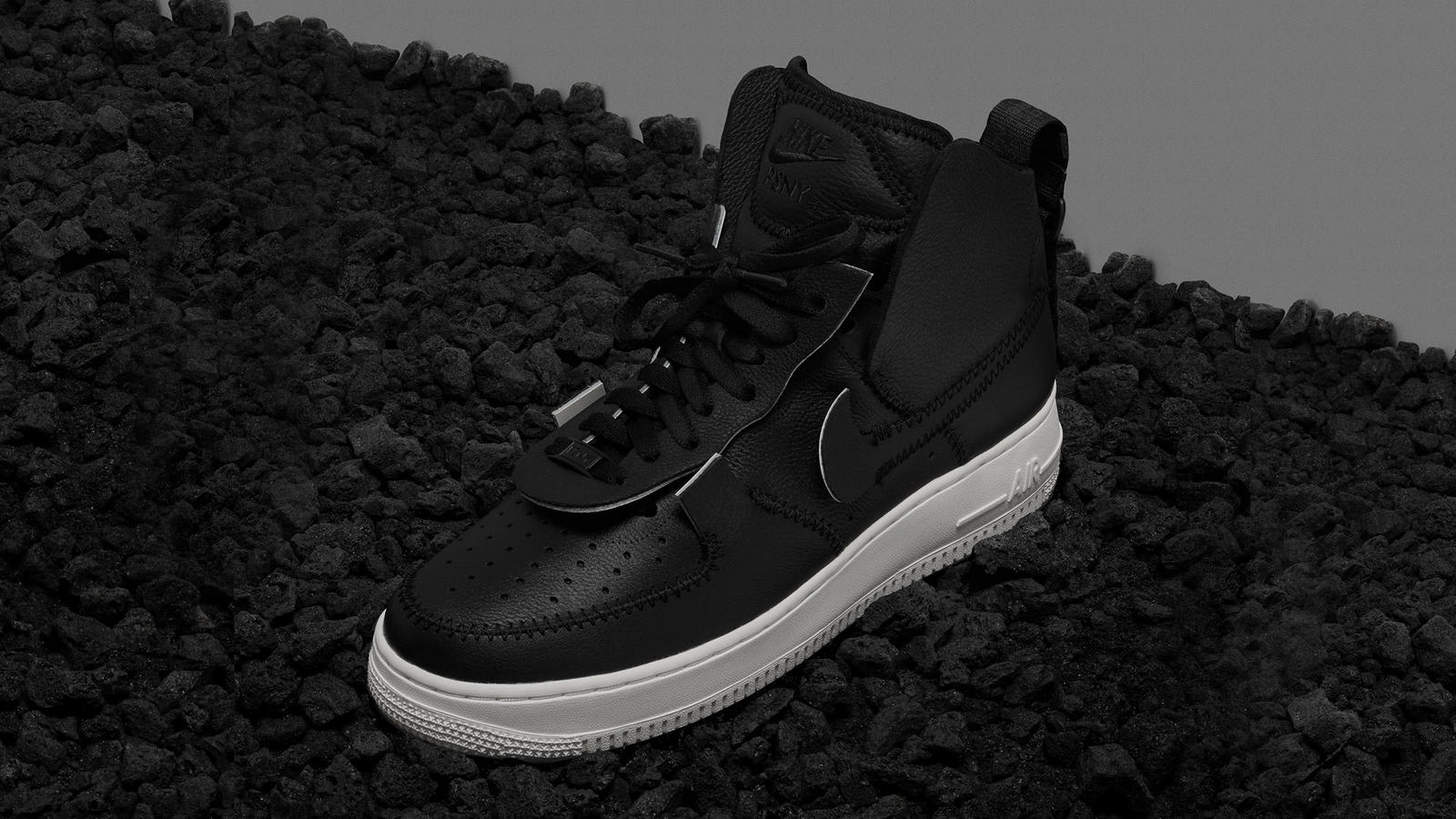 PSNY x Nike Air Force 1 High Black White Wolf Grey Release Date | Sole ...