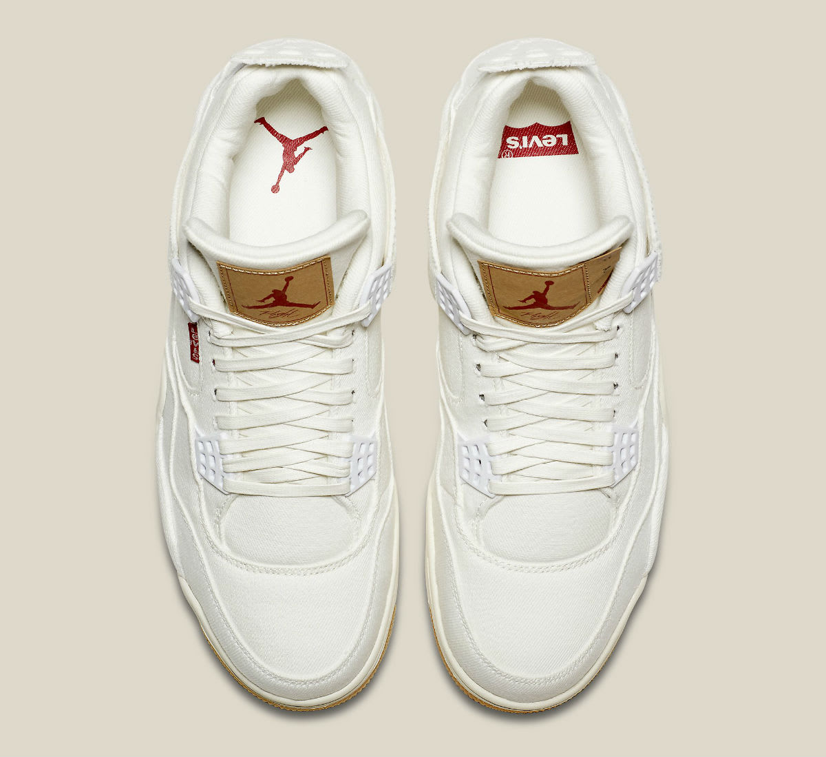 white levis jordans
