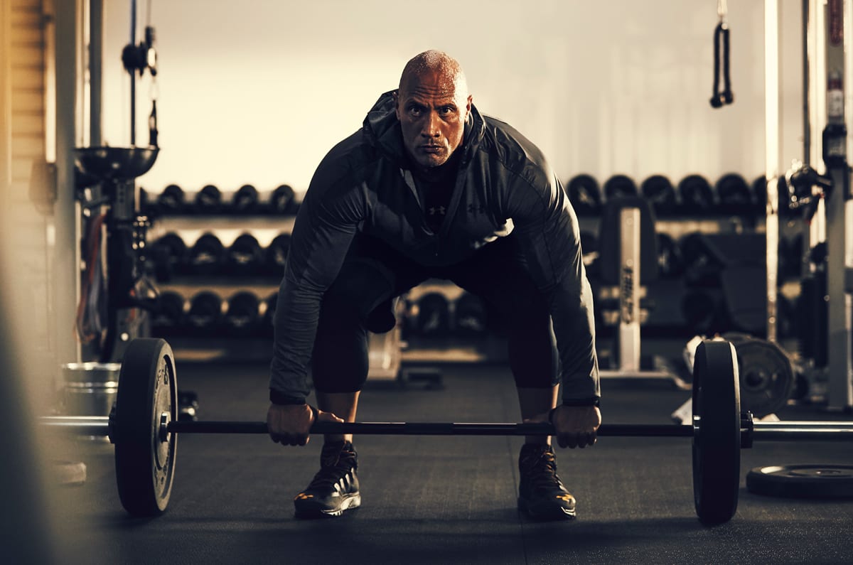 The Rock Wearing Under Armour