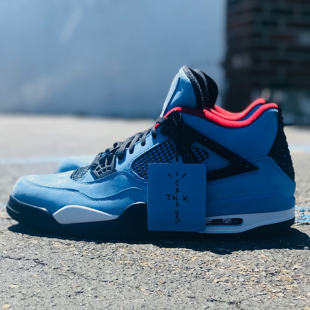 Travis Scott x Air Jordan 4 'Houston Oilers' 308497-406 Release Date ...