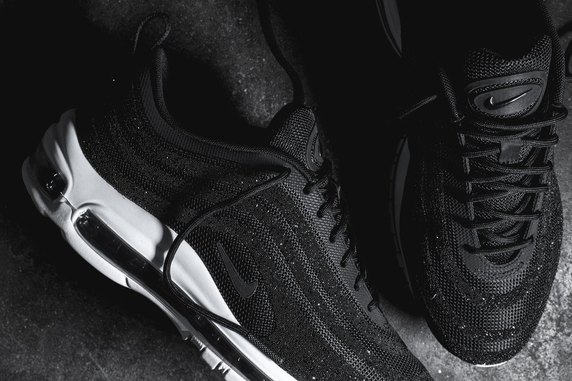 black and white air max 97 on feet black and white air max 97 on feet