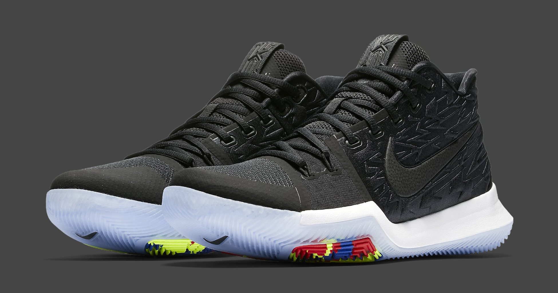 kyrie 3 black and green