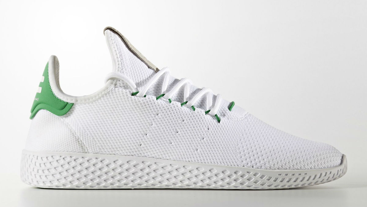 Pharrell x Adidas Tennis Hu White Green Release Date BA7828 | Sole Collector