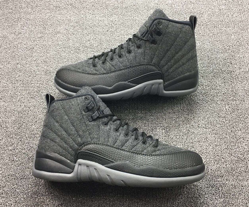 jordan 12 wool on feet