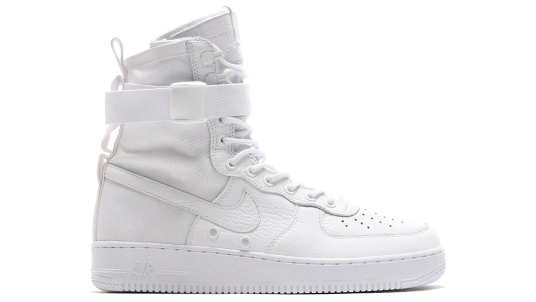 high top all white forces