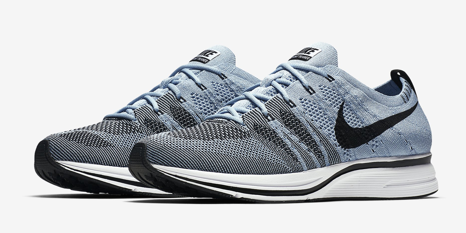 nike flyknit trainer grey blue