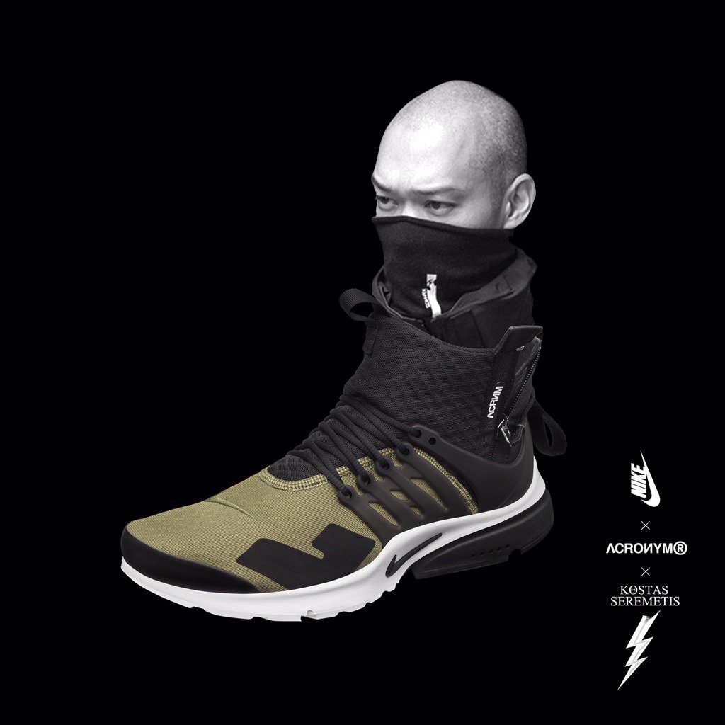 nike air presto acronym black running shoes