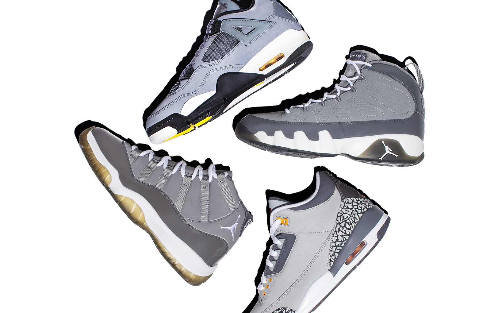 all gray jordans