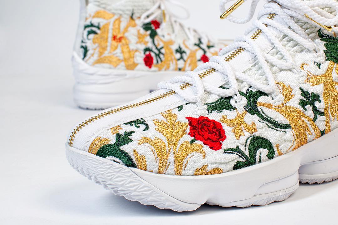 lebron flower shoes