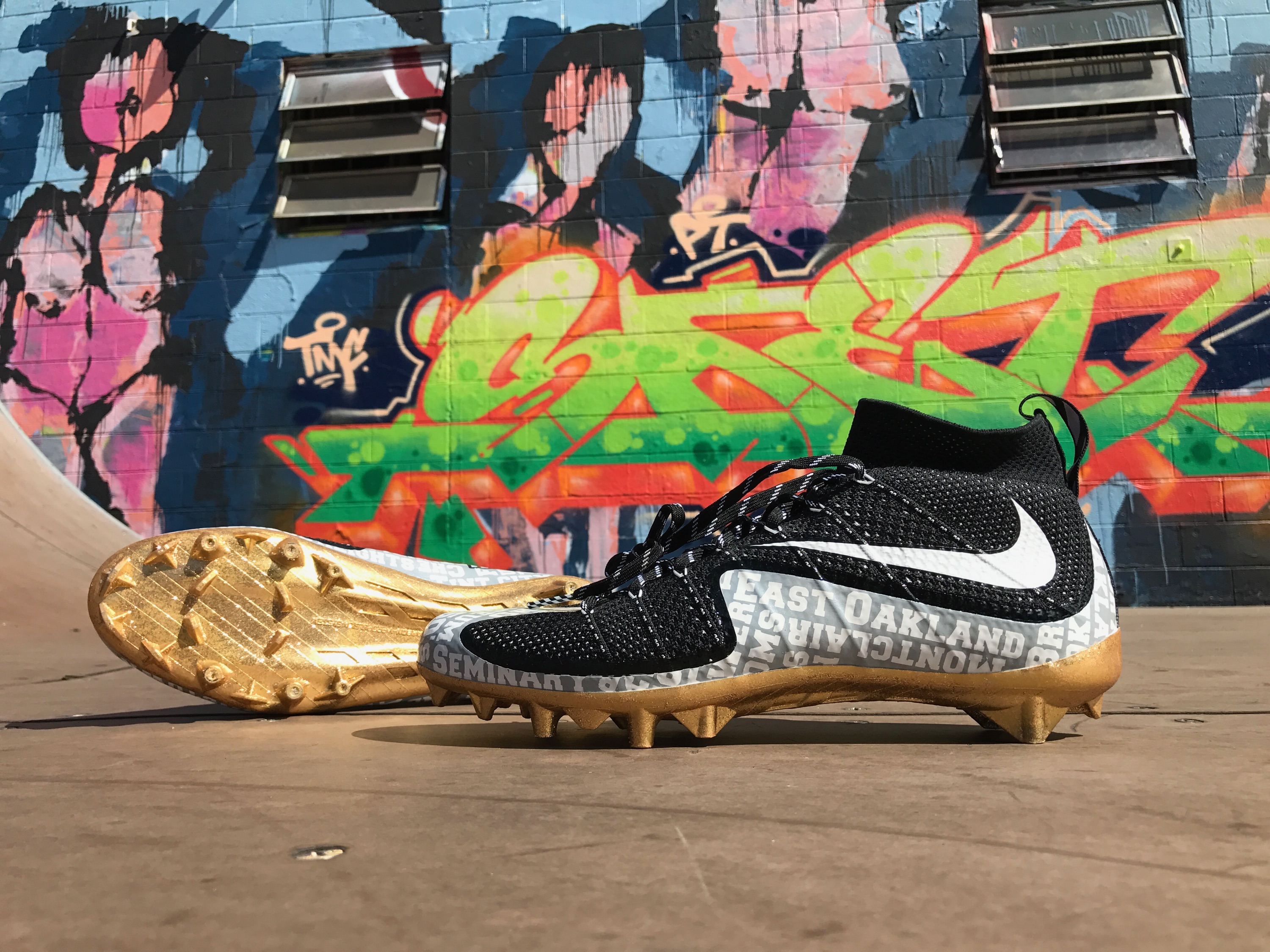 graffiti football cleats