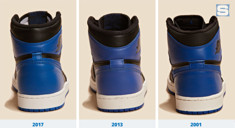 jordan 1 size comparison