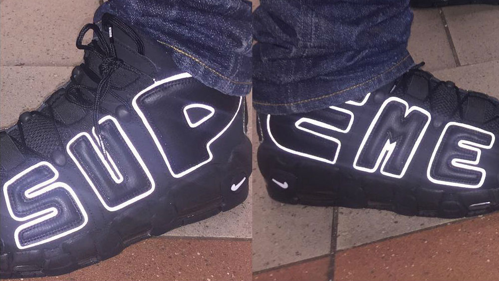 nike supreme uptempo black