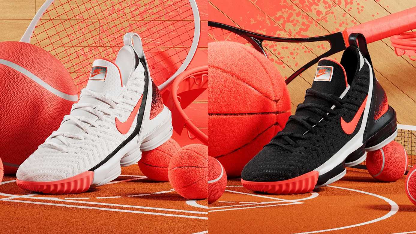 Nike LeBron 16 Tech Challenge Lava Release CI1521-100 |