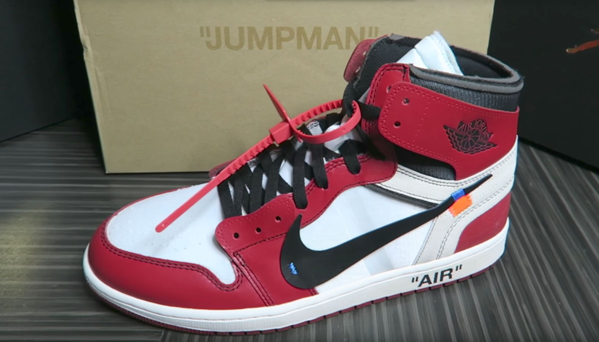 red off white air jordan 1