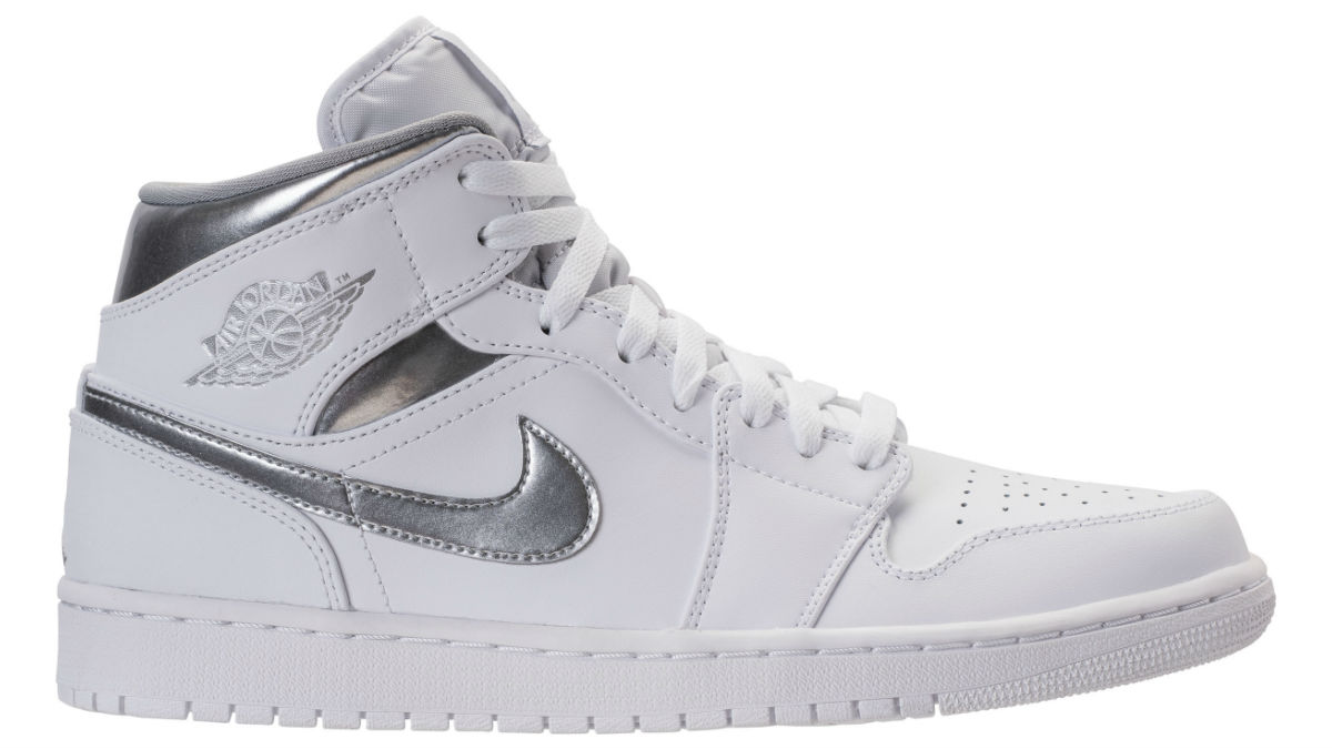 jordan 1 white and silver