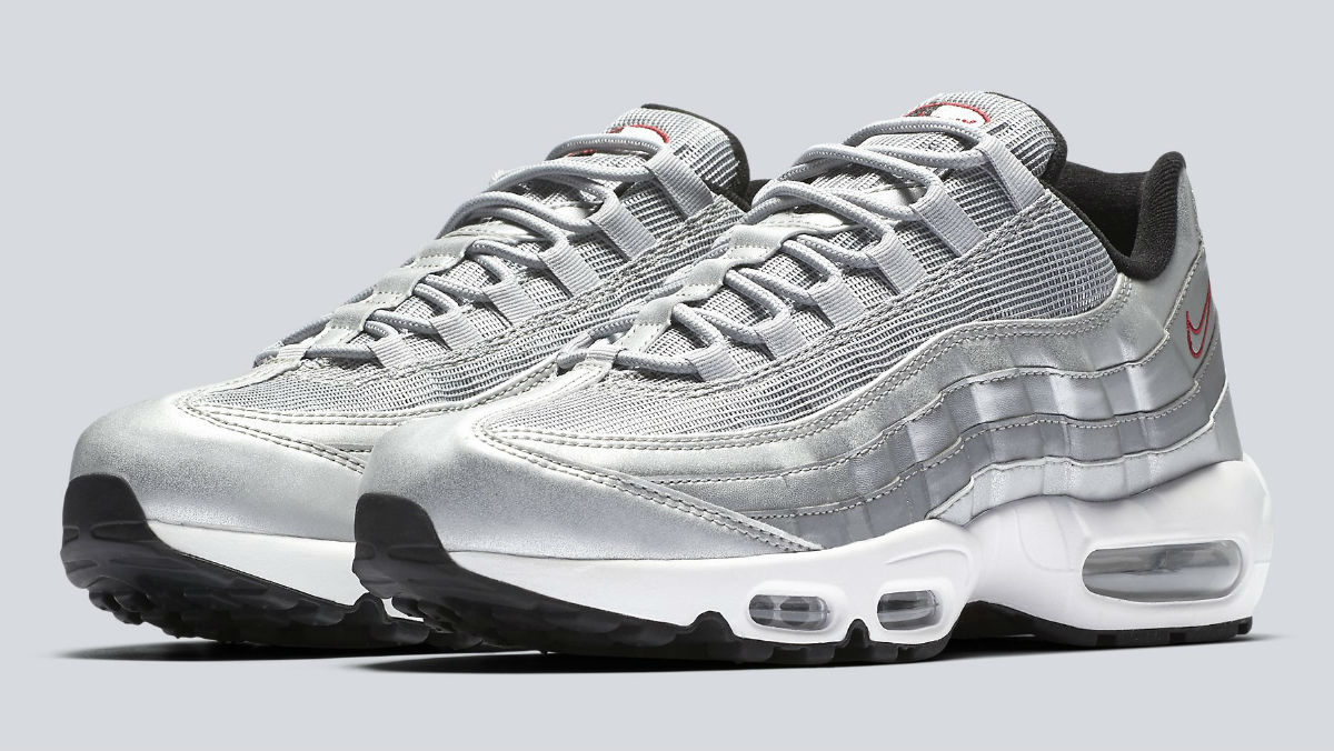 nike air max 95 silver