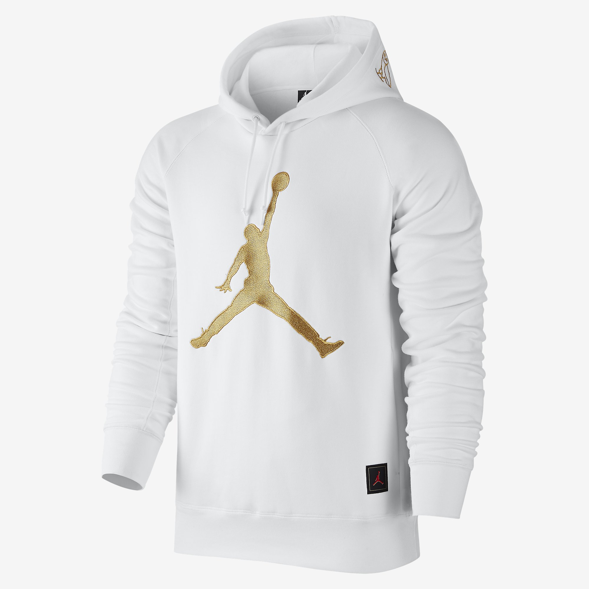 all white jordan hoodie