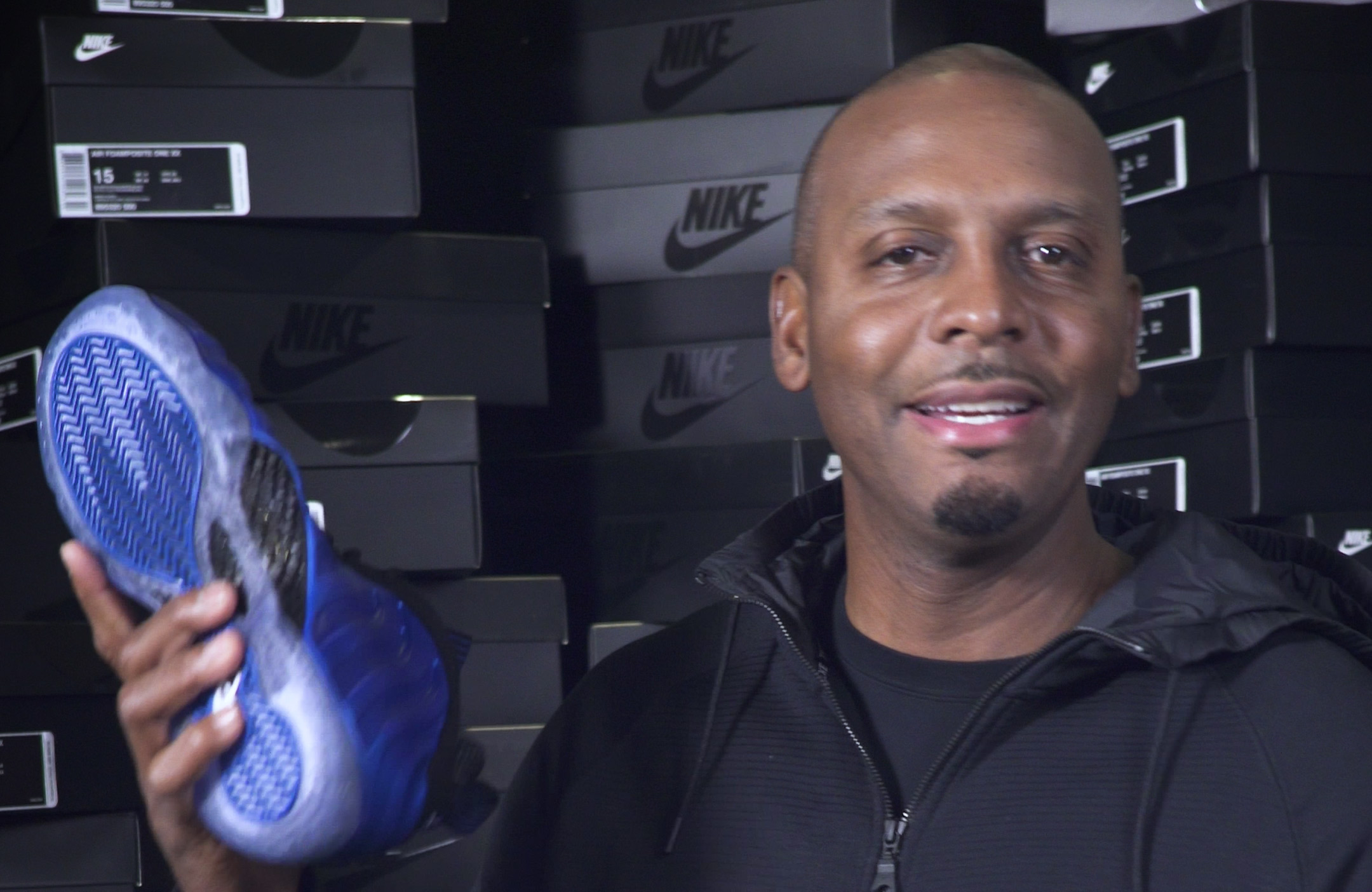 penny hardaway wearing foamposite