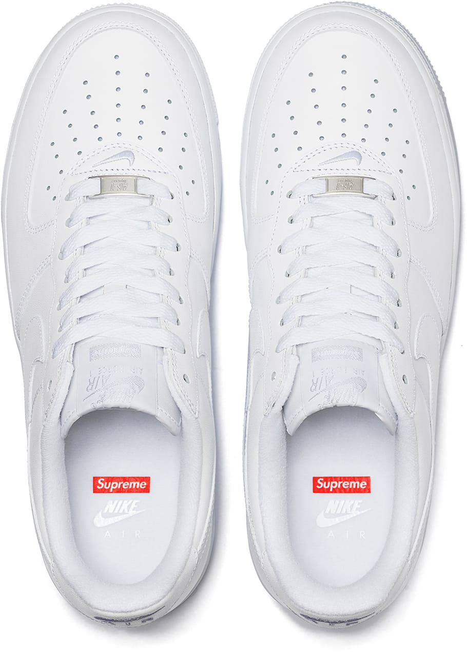 nike air force 1 low white supreme