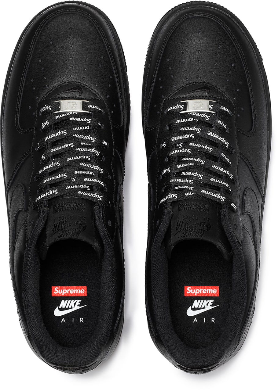 supreme nike air force 1 black