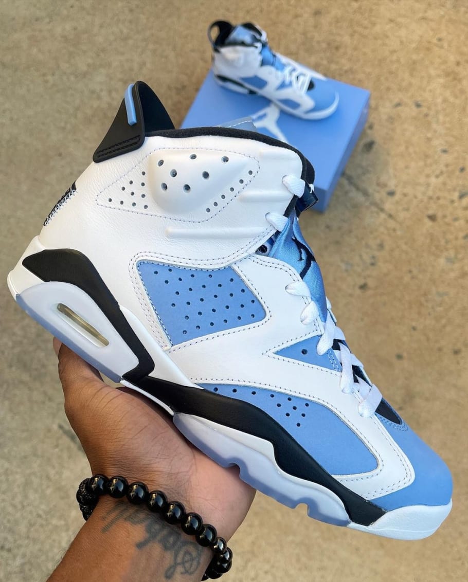 blue and white jordan 6 release date