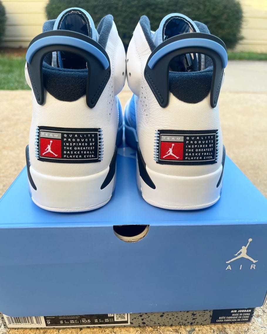 jordan 6s university blue