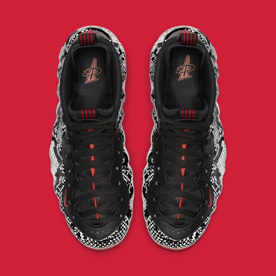 snakeskin foamposite shoes