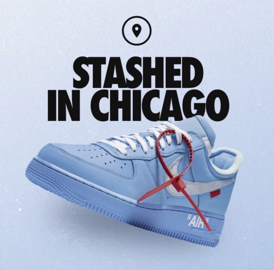 off white air force 1 blue snkrs