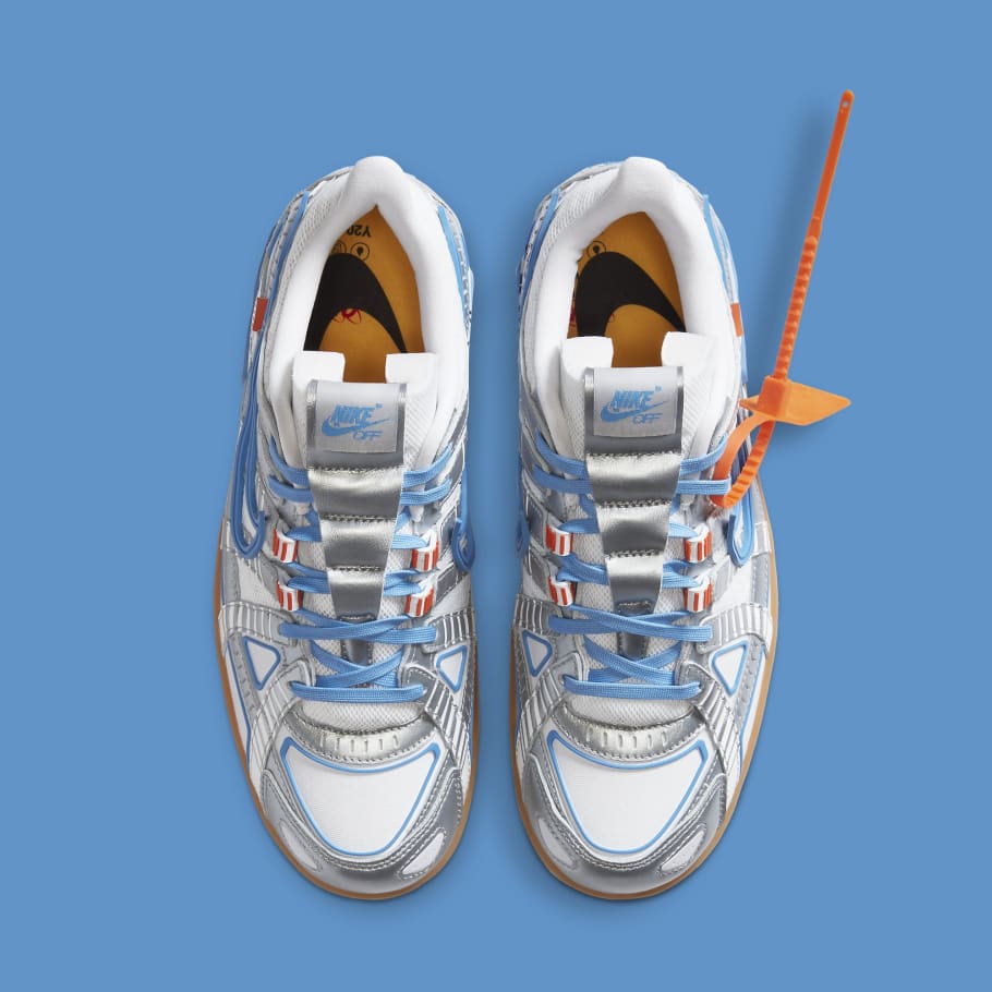 rubber dunk off white university blue stockx