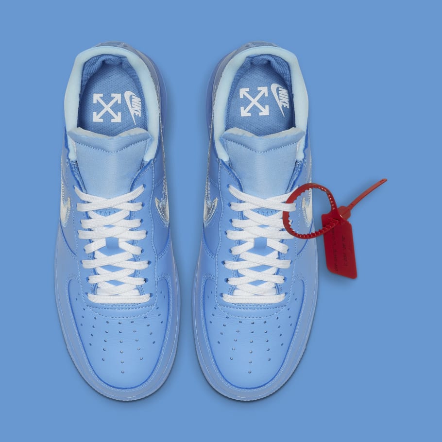 university blue off white af1