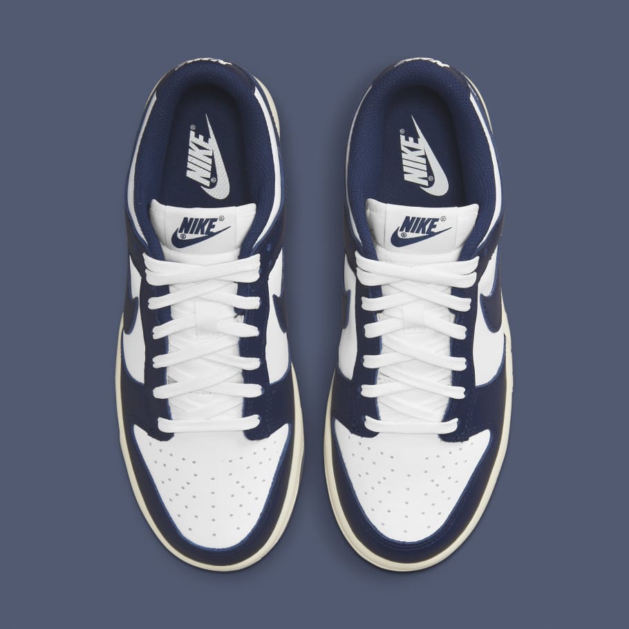 blue and navy dunks
