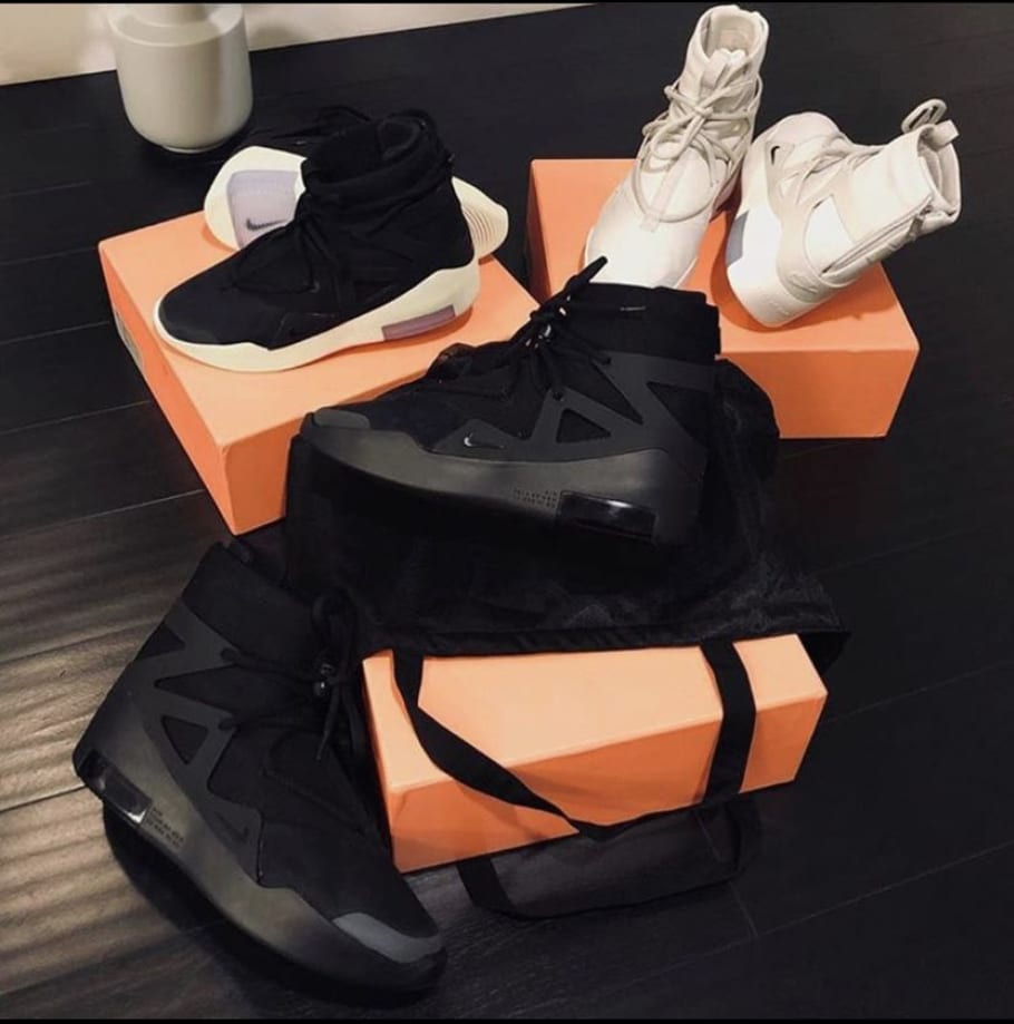 fear of god black shoes