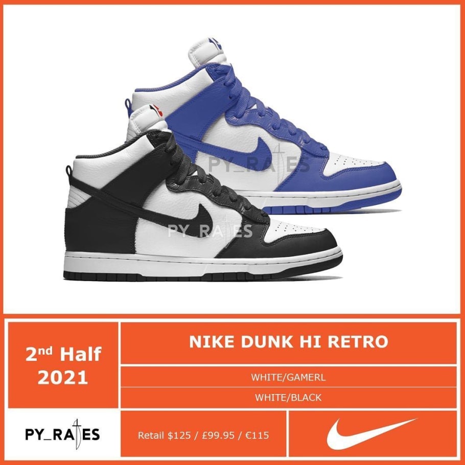 high top dunks nike