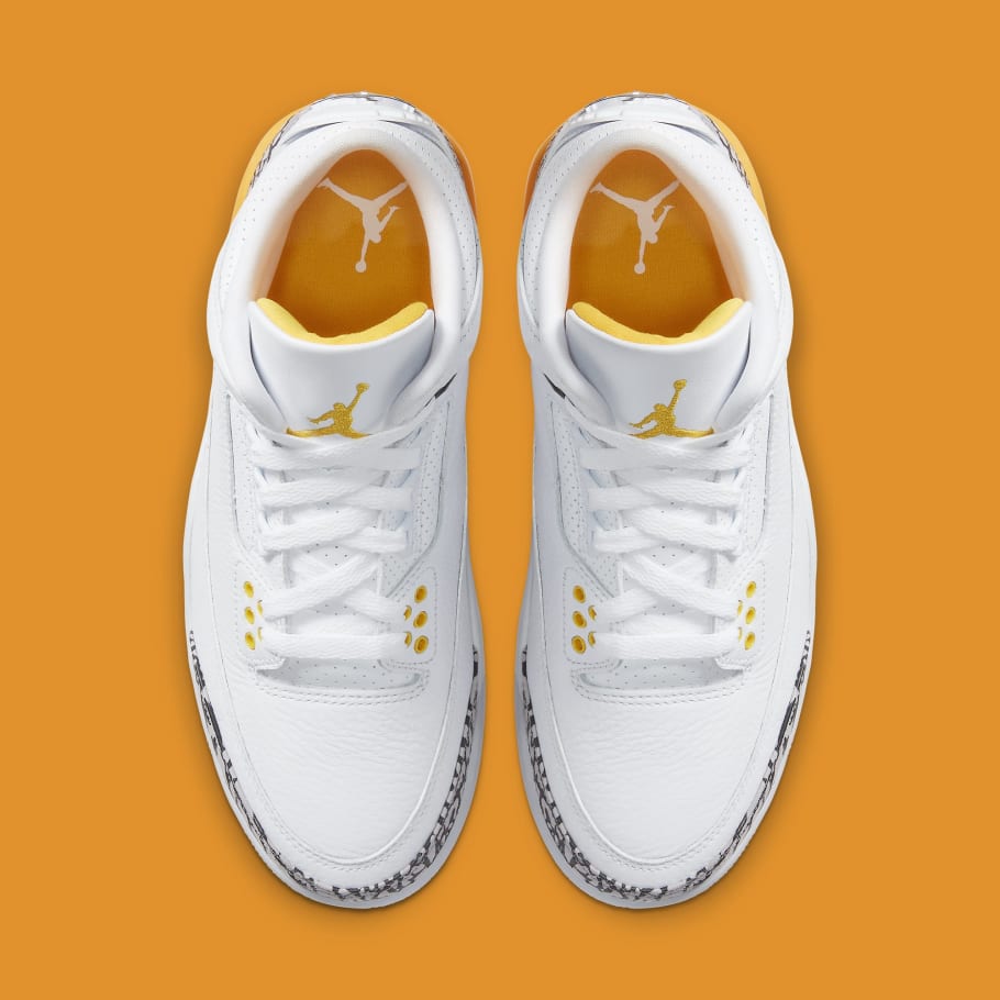 jordan 3 orange and white