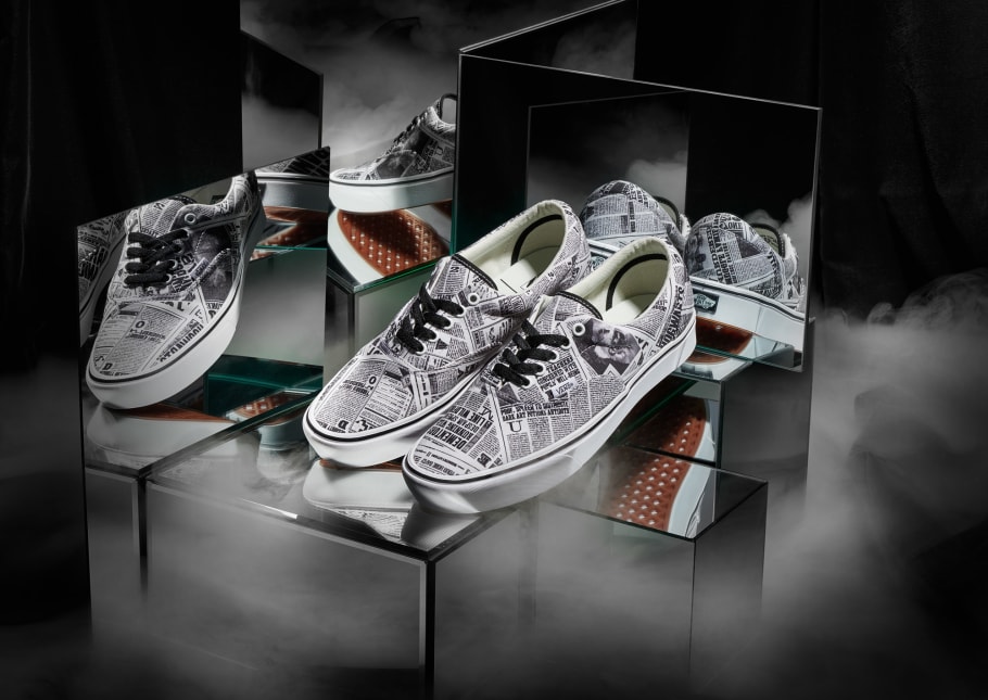 vans harry potter newspaper shoes