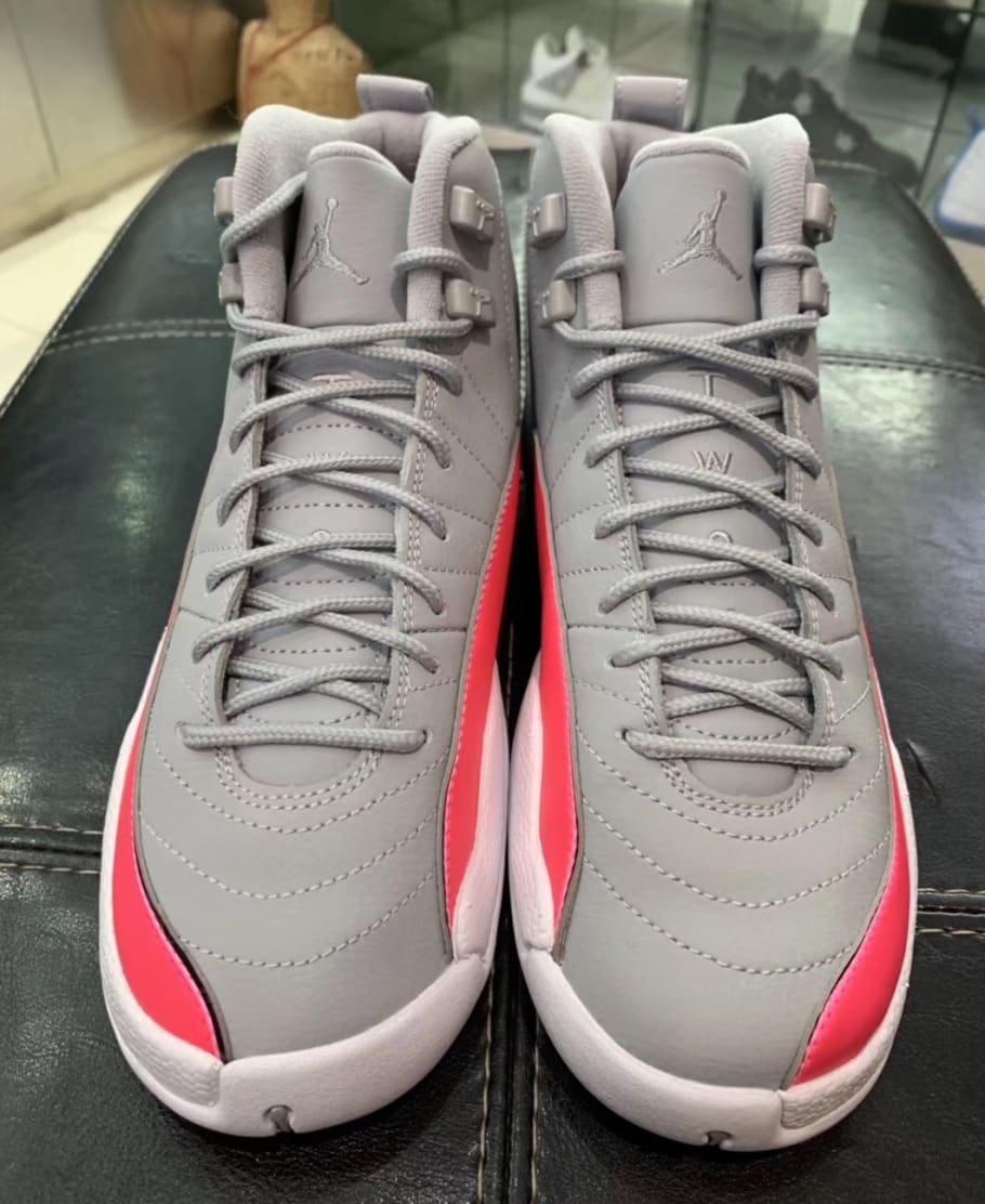 new pink and gray jordans