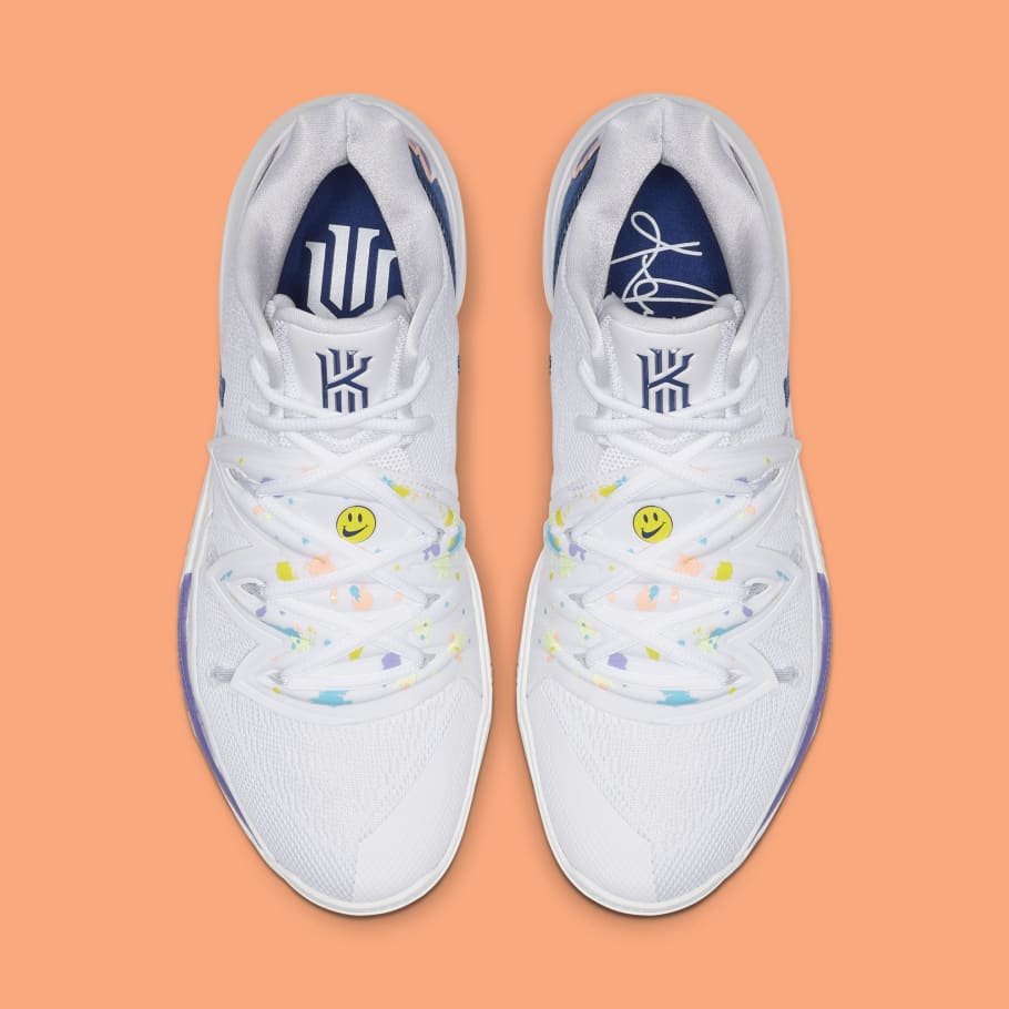 kyrie 5 white denim